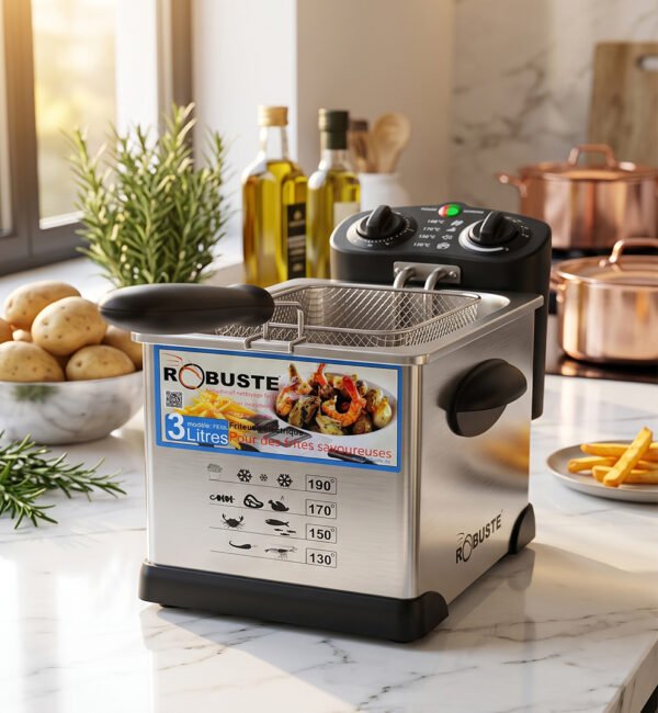 40b12c3 Friteuse Electrique Robuste - 03 L