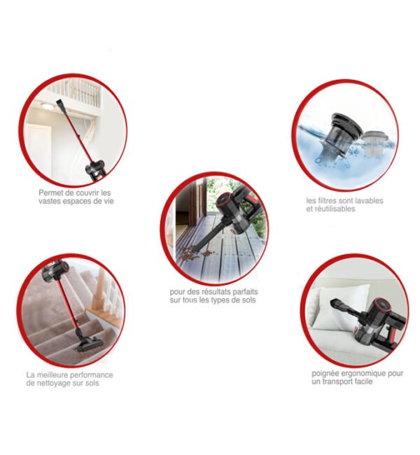 Aspirateur Balai Avec Fil 3EN1